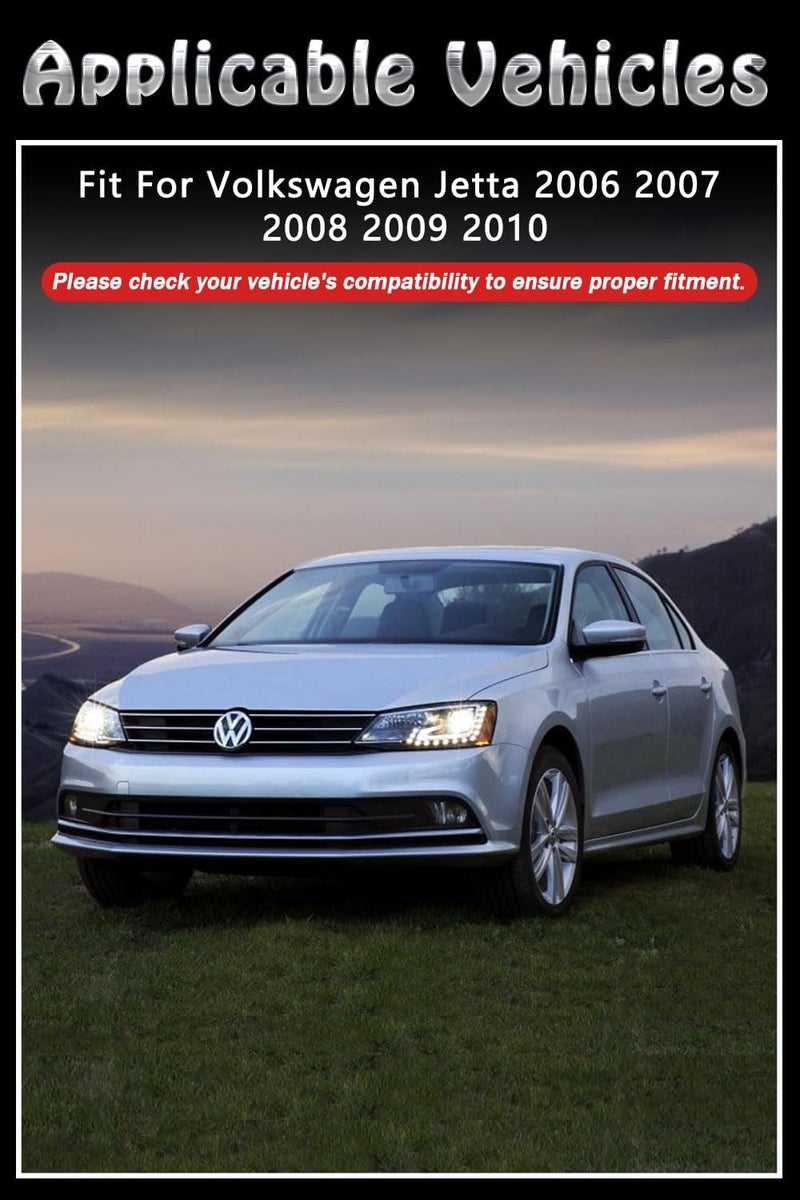 BriYorWay Vent Shades Rain Guards for Volkswagen Jetta 2006 2007 2008 2009 2010 Accessories, for Volkswagen Jetta Window Deflectors Window Visors - Image 2